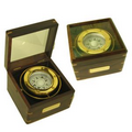 Jumbo Gimble Brass Compass in Teak Wood Box